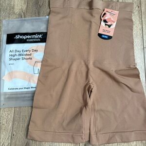 (XL/2XL) TAN Shapermint High Waist Shaper Shorts